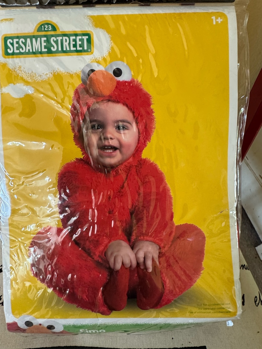 Sesame Street Elmo Infant Costume Size 12-18 Months